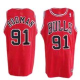 NBA Chicago Bulls #91 Rodman Jersey in Red