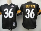 Jerome Bettis Jersey: Reebook Premier Throwback #36 Pittsburgh Steelers Jersey in Black