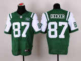 Nike New York Jets #87 Decker Blue Elite Jersey