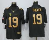 NFL Minnesota Vikings #19 Thielen Gold Salute To Service Limited Jersey