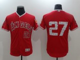 MLB Los Angeles Angels #27 Trout Spring Training Jersey