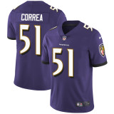 NFL Baltimore Ravens #51 Correa Purple Vapor Limited Jersey