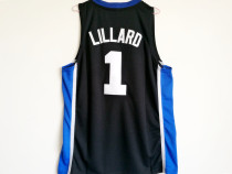 NCAA Weber State #1 Damian Lillard Basketball Black Jersey