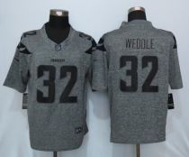New Nike San Diego Chargers 32 Weddle Gray Mens Stitched Gridiron Gray Limited Jersey