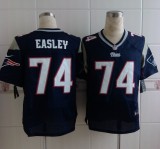 Nike New England Patriots #74 Easley Blue Elite Jersey