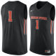 NCAA Oregon State Beavers #1 Nike Basketball Jersey Black