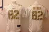 Nike Dallas Cowboys #82 Witten Salute to Service Game White Jersey