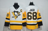 NHL Pittsburgh Penguins #68 Jagr White Jersey