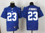 Nike New York Giants #23 Jennings Blue Elite Jersey