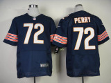 Men's Nike Chicago Bears #72 Perry Blue Elite Jersey