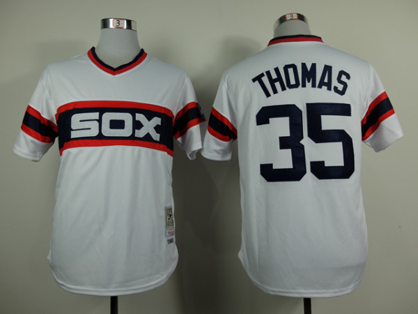 MLB Chicago White Sox #35 Thomas White Throwback Jersey