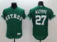 Majestics Houston Astros #27 Altuve Green Elite MLB Jersey