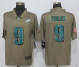 Nike Philadelphia Eagles #9 Foles Olive Salute To Service Limited Jersey