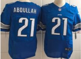 Nike Detroit Lions #21 Abdullah Blue Elite Jersey