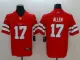 NFL Buffalo Bills #17 Allen Vapor Limited Red Jersey