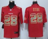 2015 New Nike San Francisco 49ers 28 Hyde Red Strobe Limited Jersey