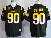 Arizona State Sun Devils Will Sutton 90 Black Jersey