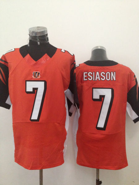 Nike Cincinnati Bengals 7 Esiason Elite Orange Jersey