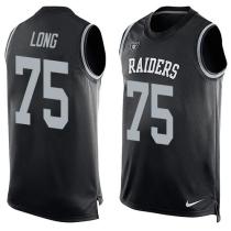 NFL Oakland Raiders #75 Long Black Limited Tank Top Jersey