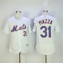 MLB New York Mets #31 Piazza White Elite Jersey