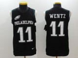 NFL Philadelphia Eagles #11 Wentz Black Color Rush Tank Top