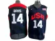 Drvis Blue Jersey, NBA Team USA #14 Jersey