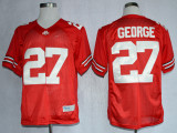 Ohio State Buckeyes #27 Eddie George Scarlet Jersey