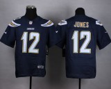 Nike San Diego Chargers #12 Jones Blue Elite Jersey