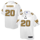 Mens NFL Tampa Bay Buccaneers #20 Barber White Gold Collection Jersey