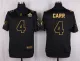 Mens Oakland Raiders #4 Carr Pro Line Black Gold Collection Jersey