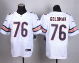 Nike Chicago Bears #76 Goldman White Elite Jersey