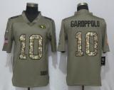 Nike San Francisco 49ers #10 Garoppolo Olive Camo Salute to Service Limited Jersey