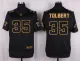 Mens Carolina Panthers #35 Tolbert Pro Line Black Gold Collection Jersey