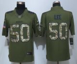 New Nike Dallas Cowboys 50 Lee  Green Salute To Service Limited Jersey