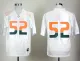 NCAA Miami Hurricanes 52# Ray Lewis White Pro Combat College Football Jersey