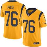 NFL Los Angeles Rams #76 Pace Yellow Vapor Limited Jersey