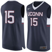 NCAA UConn Huskies #15 Nike Basketball Jersey Navy
