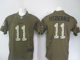 Nike Arizona Cardinals #11 Fitzgerald Salute for Service Green Limited Jersey