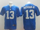 Nike New York Giants #13 Beckham JR Blue Elite Jersey