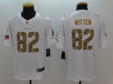 Nike Dallas Cowboys #82 Witten White Saulte to Service Jersey