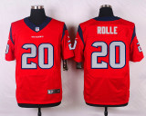 Nike Houston Texans #20 Rolle Red Elite Jersey