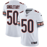 Mens Chicago Bears #50 Singletary White Vapor Limited Jersey