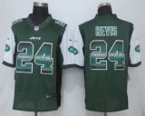 2015 Nike New York Jets 24 Revis  Green  Strobe Limited Jersey