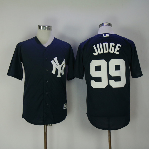 MLB New York Yankees #99 Judge D.Blue Elite Blue Jersey