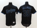 MLB Los Angeles Dodgers #35 Bellinger Black Fashion Jersey