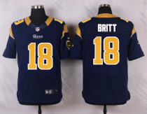 Nike St.Louis Rams #18 Britt Blue Elite Jersey