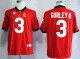 NCAA Georgia Bulldogs Todd Gurley 3 Red 2012 SEC Patch College Football Jersey