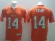 NCAA Bc Lions #14 Travis Lulay Orange Jersey