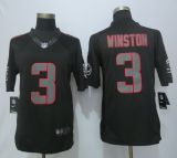 New Nike Tennessee Buccaneers 3 Winston Impact Limited Black Jerseys