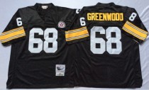 NFL Pittsburgh Steelers #68 Greenwood Black Throwback Jersey